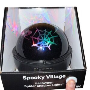 Gemmy Spooky Village Halloween Spider Shadow Lights LED‎ Projection Lamp